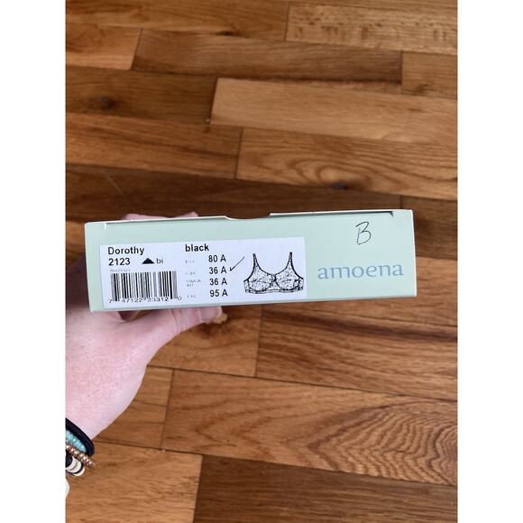 Amoena 36A Dorothy 2123 Black Surgery Mastectomy Bra with Pockets Comfort NWT - Picture 3 of 4